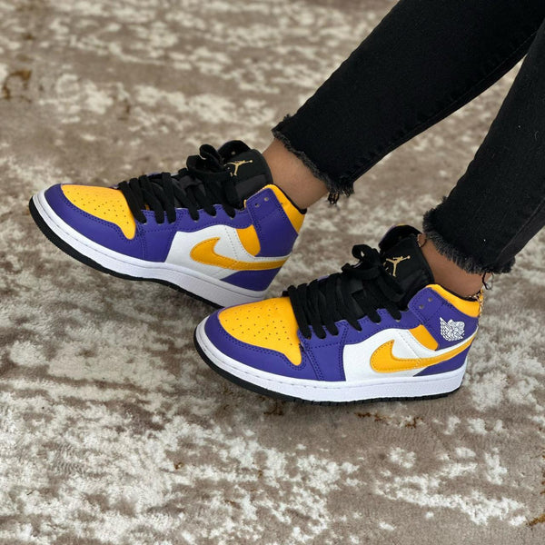 Jordan 1 Mid Lakers